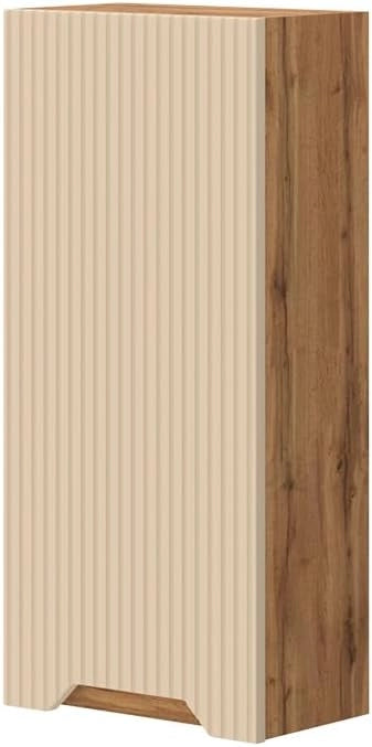mobile bagno Lotta, Bianco, 20 x 72.6 cm, per montaggio a parete con ripiani regolabili in altezza