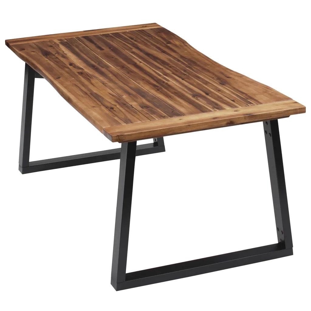 Tavolo da Pranzo | Tavolo da cucina in Legno Massello di Acacia 180x90 cm