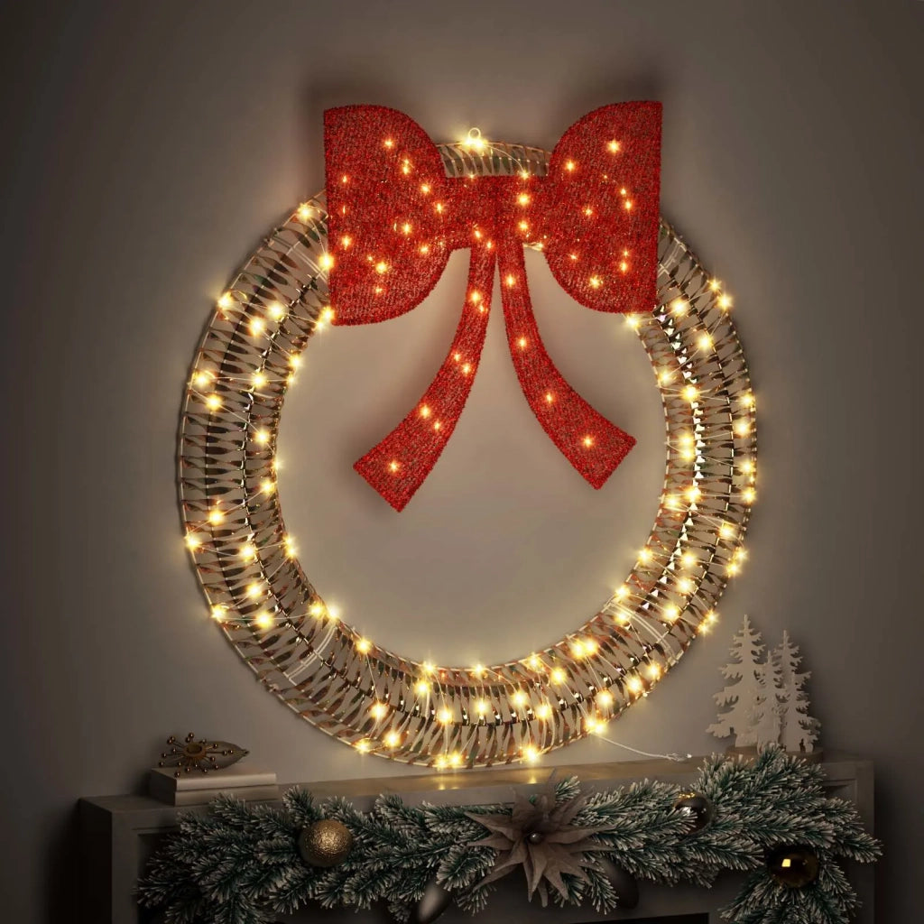 Ghirlanda con 150 LED Bianco caldo 121 x 121 x 10 cm PET