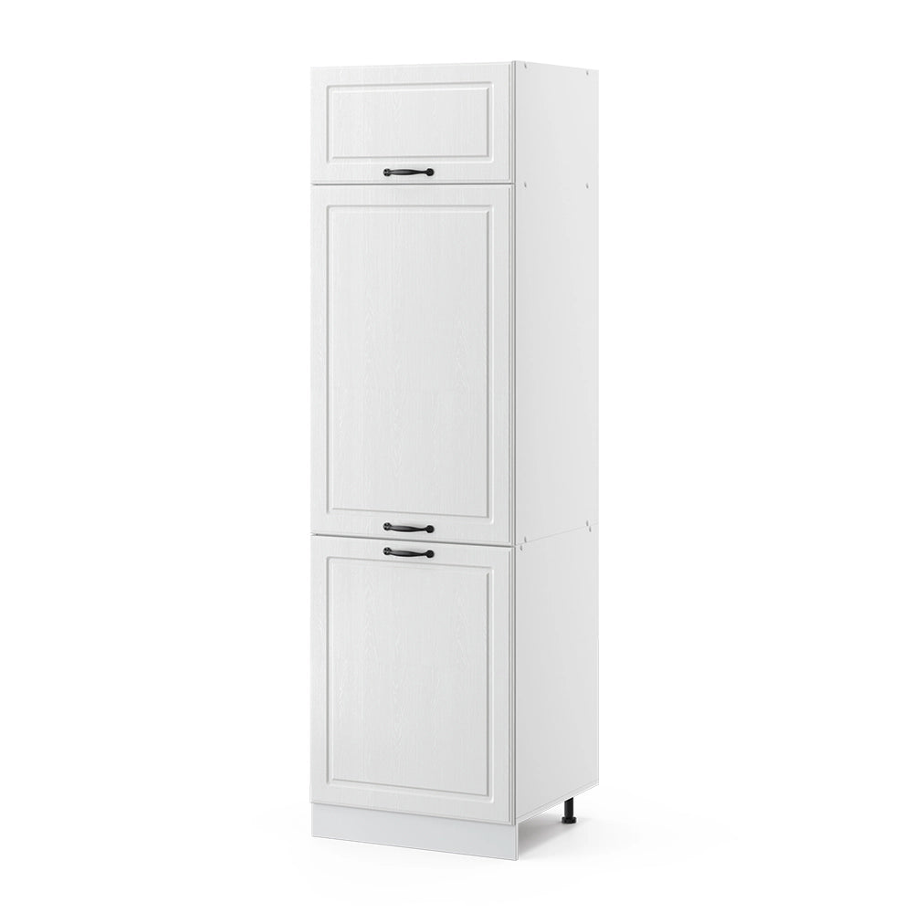 Vicco Frontale cucina Bianco casa di campagna 59.6 x 196 cm frontale del mobile per mobile per frigorifero