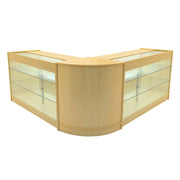 Set Banconi Acero Helios LED K1500 CM60 con Serratura e Vetrina Espositiva