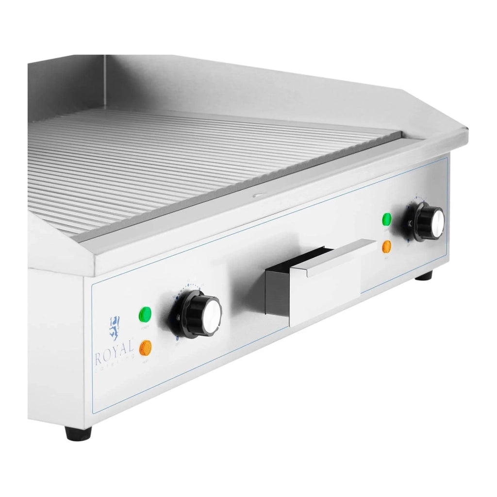 Piastra elettrica scanalata plancha 700 x 400 mm 4.400 watt 14_0004053