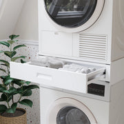 Kit di Sovrapposizione Buxton per Lavatrice e Asciugatrice con Cassetto - Bianco [en.casa]