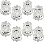 Set di Badges di Polizia da 8 - Sheriff Badge - Piastrine per Agenti di Polizia - Accessori di Costume - Requisiti di Halloween - Uniforme da Cowboy