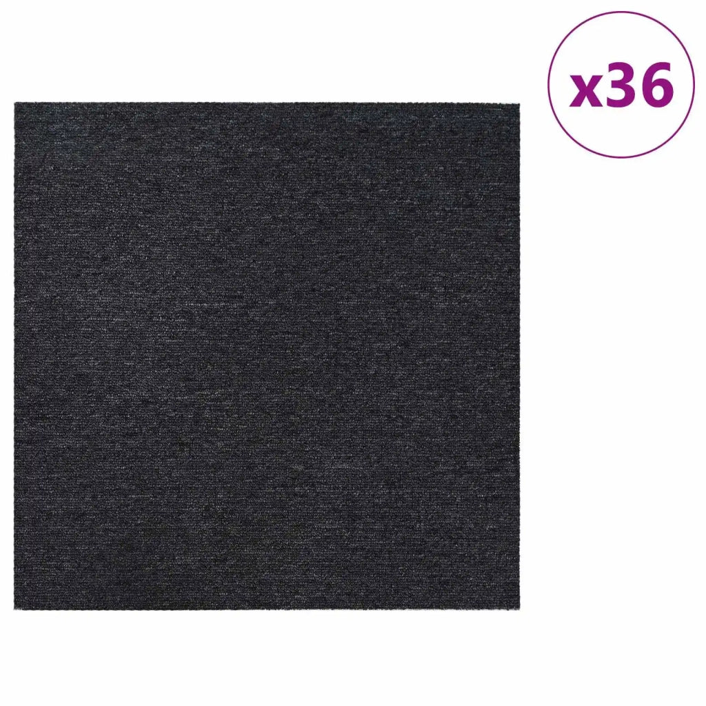 Piastrella per Tappeto Grigio Scuro 50 x 50 cm 36 pz CFW3839100