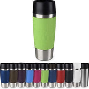 Tazza termica/geisolata, Capacità 360 ml, Riscalda per 4 ore / mantiene freddo per 8 ore, 100% impermeabile, Chiusura ad alta pressione, Apertura da bere 360°, Limoen.