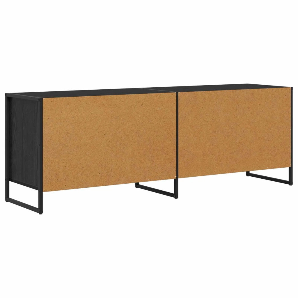 Mobile TV Rovere Nero 140 x 36 x 49.5 cm Legno multistrato 886510