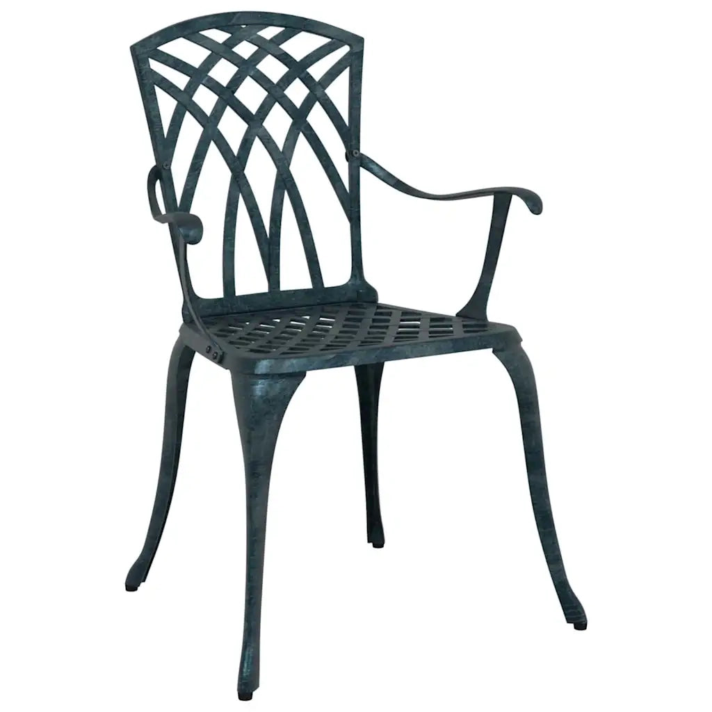 Sedia da Giardino 2 pcs Verde 53 x 51 x 88,5cm Alluminio 42002401