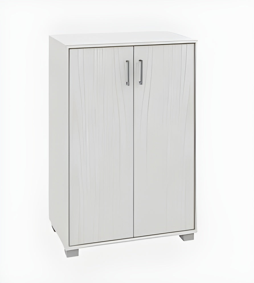 Mobile armadio 2 ante 4 ripiani arredo casa,bagno,camera,soggiorno 60x35x90 COLORE: BIANCO