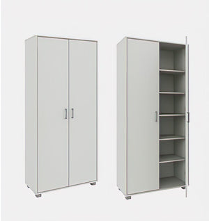 Mobile Armadio salvaspazio 2 ante arredo casa moderno 78x35x170H COLORE: BIANCO