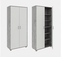 Mobile Armadio salvaspazio 2 ante arredo casa moderno 78x35x170H COLORE: GRIGIO