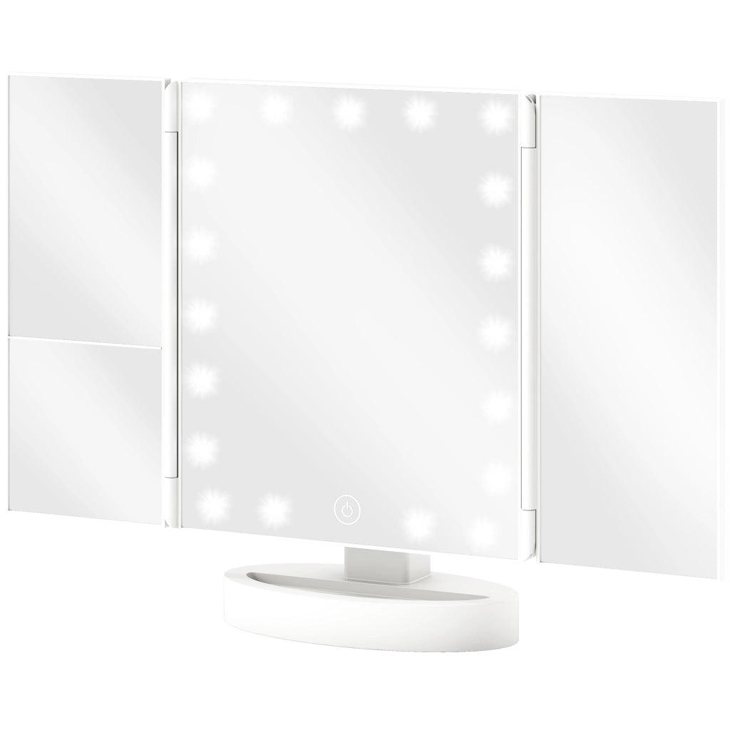 Specchio Trucco con Luce LED ¨C zephmum ¨C Bianco 21 Luci 1X/2X/3X