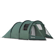 Tenda da campeggio 3-4 persone 2 stanze verde ¨C zephmum ¨C 4,75x2,64x1,72 m