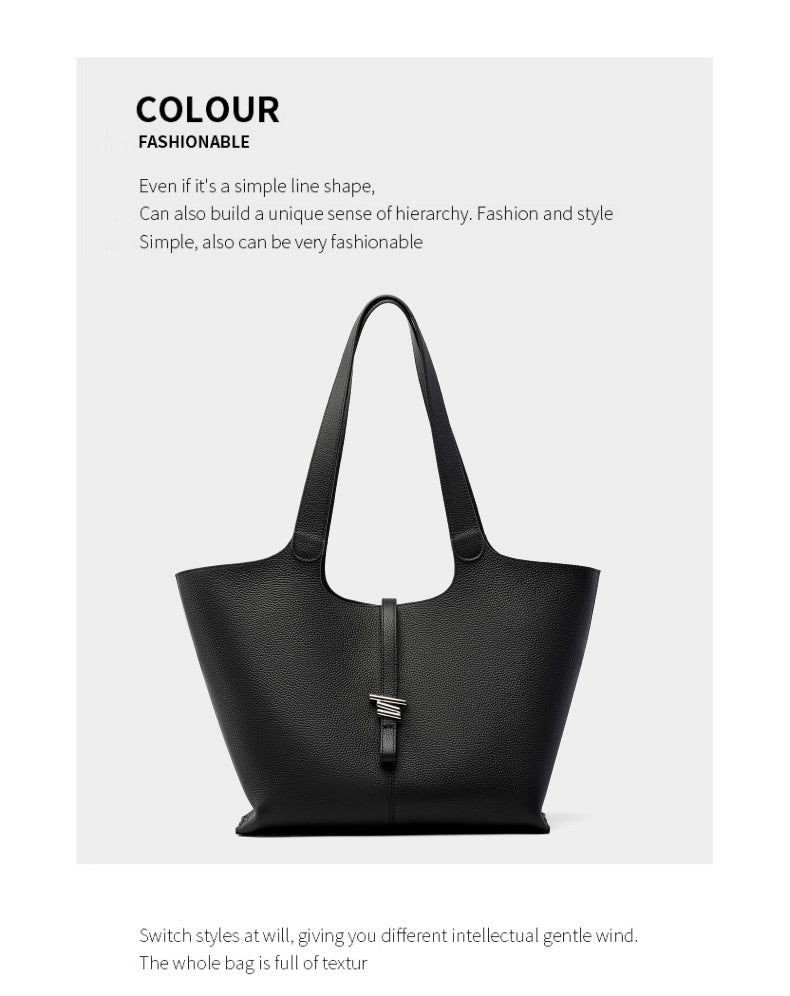 Borsa a tracolla da donna in vera pelle, colore nero, per cellulare.