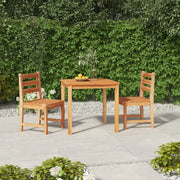 Set da Pranzo per Giardino 3 pz in Legno Massello di Teak cod mxl 49686