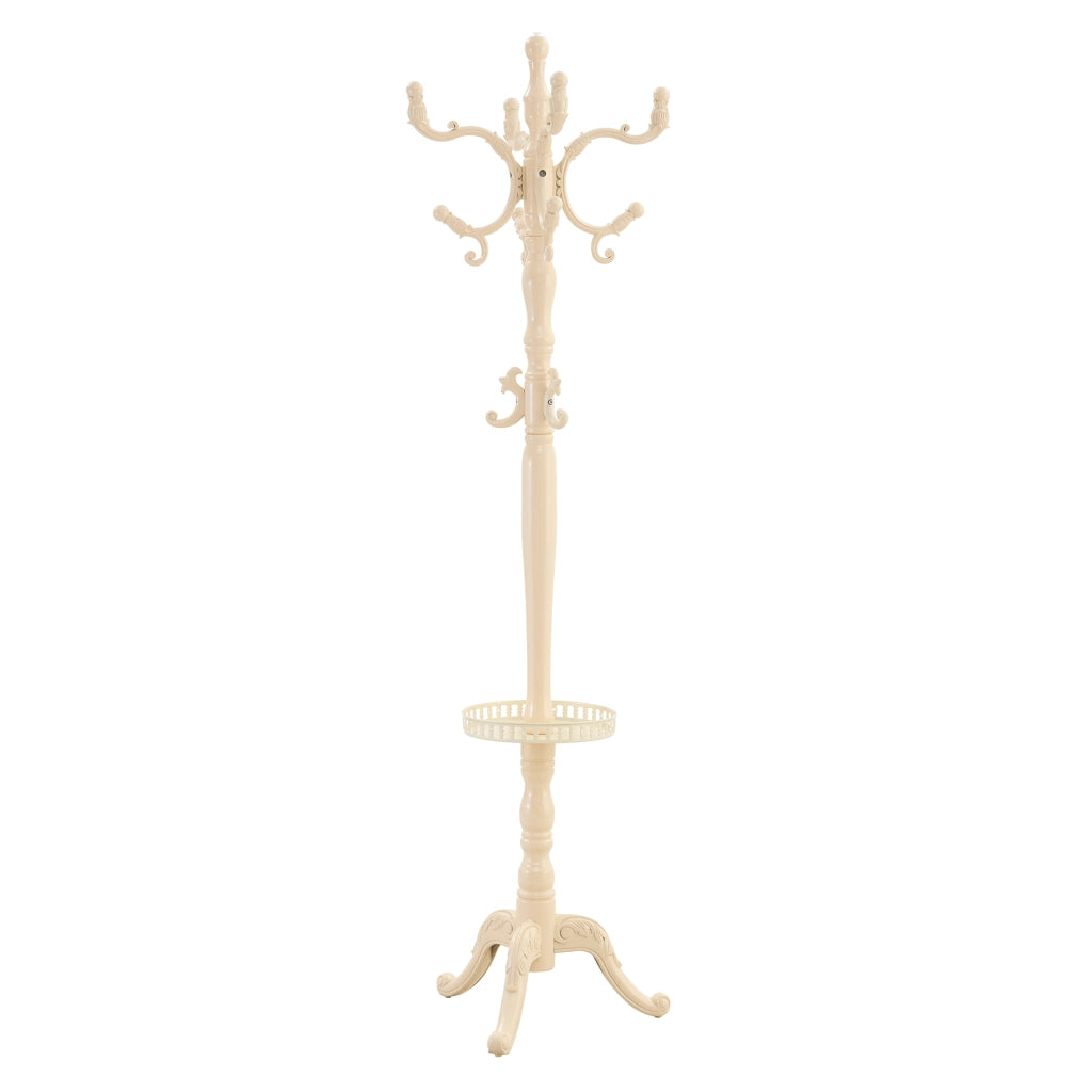 APPENDIABITI A PAVIMENTO 195 cm Legno massello Bianco