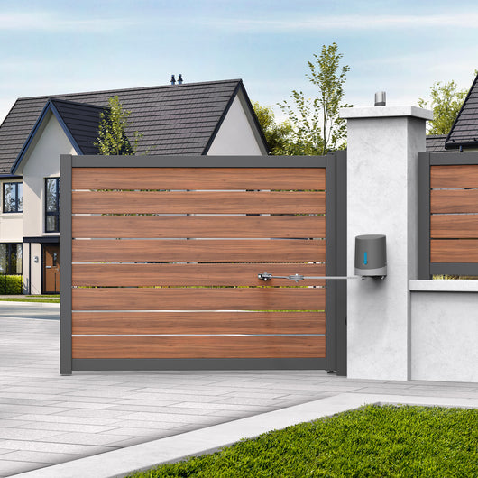 Motore per cancello a battente a braccia articolate, 2,5 m/250 kg. per Anta – Avidsen SE 114203