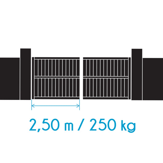 Motore a bracci articolati per cancello a battente 2,5 m – Avidsen SE 114203
