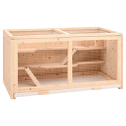 Gabbia per criceti 104 x 52 x 54 cm in legno massello di abete marrone 02_0041677