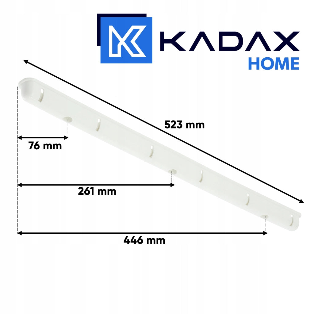 Stendibiancheria da soffitto KADAX per bagno, 6 barre, 80 cm, resistente e robusto.