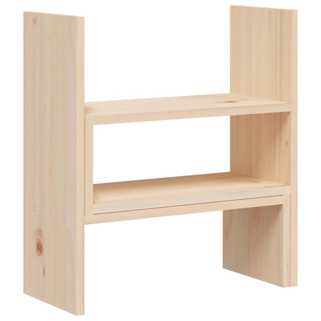 Supporto per Monitor (39-72)x17x43 cm in Legno Massello di Pino 814009