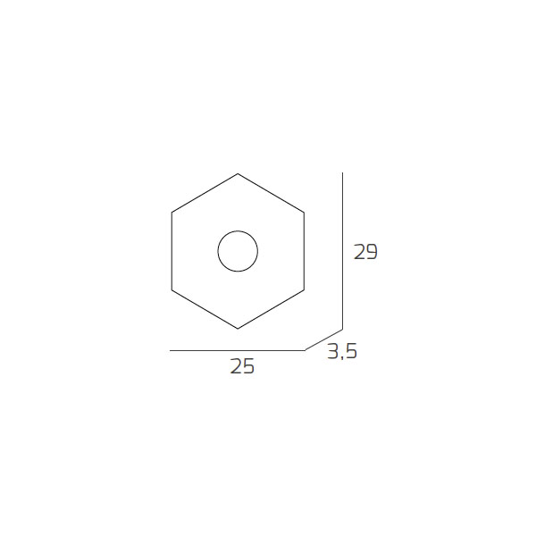 Toplight Plafoniera da soffitto esagonale Hexagon 1 luce con attacco GX53, struttura colore antracite, design moderno 25x29x3cm
