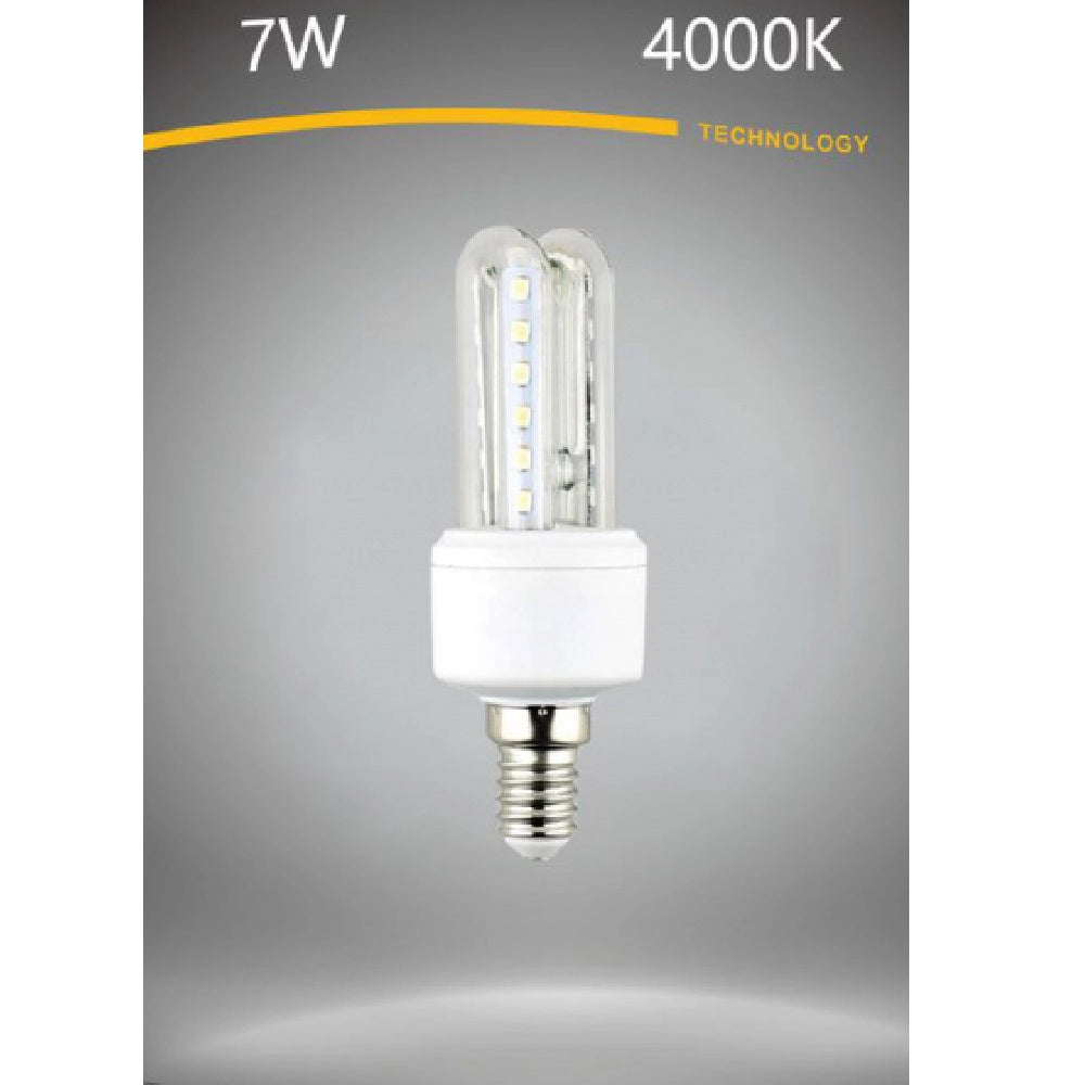 Trade Shop - Lampadina Led E14 7 W Bianco Caldo 3000k Freddo 6500k Naturale 4000k 2u-02t - -bianco Naturale      -