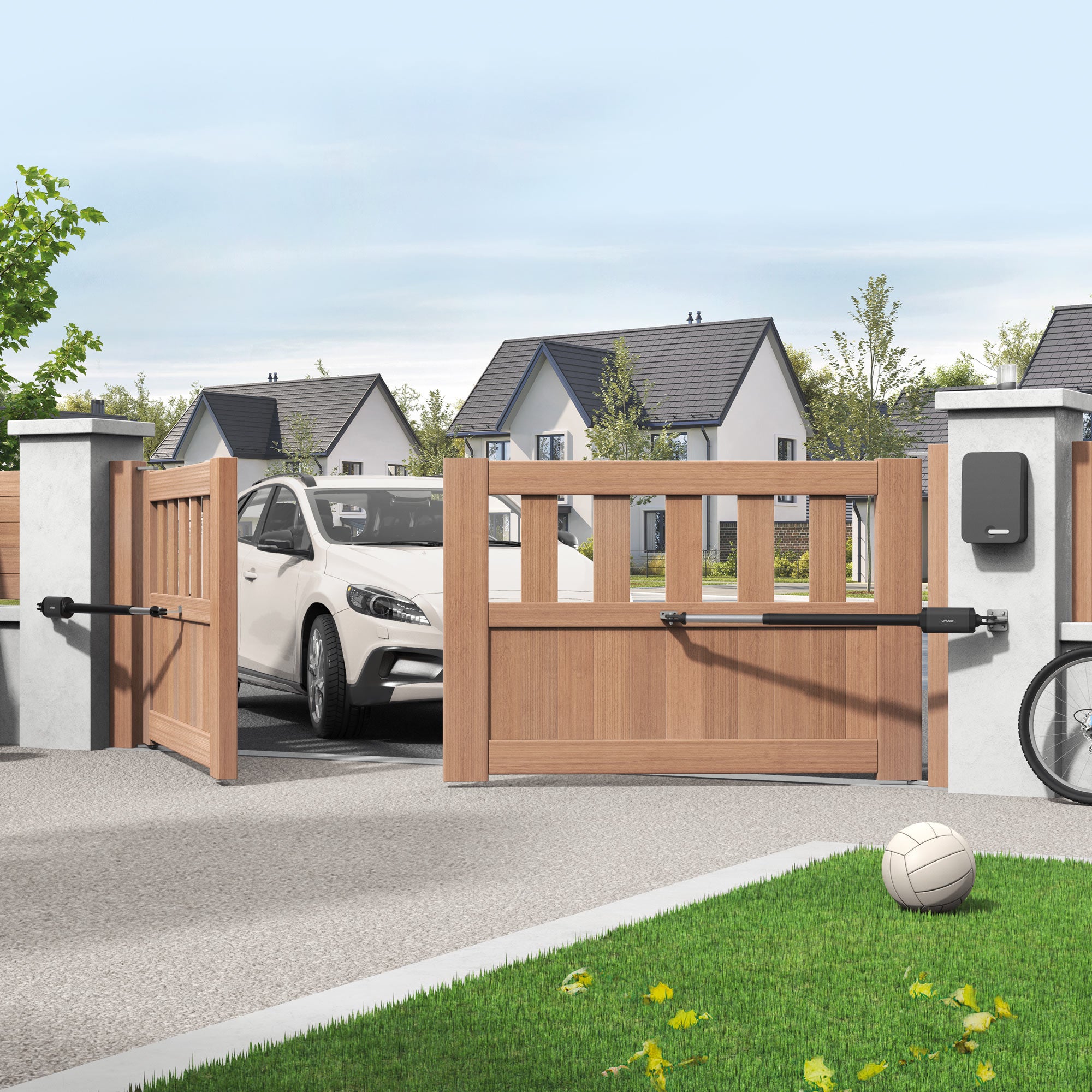 Avidsen Automazione per Cancello a Battente portata 2,50 mt./150 Kg. Per Anta