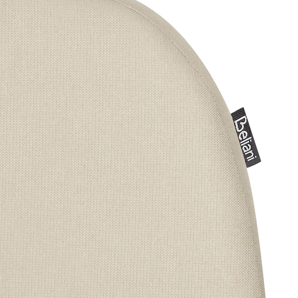 Letto a doghe in tessuto poliestere beige imbottito 160 x 200 cm Design classico tradizionale