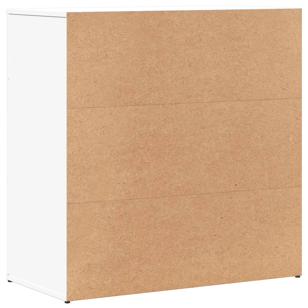 Buffet credenza cassettiera armadio mobile contenitore organizer per cucina soggiorno salotti set da 2 79 x 38 x 80 cm legno ingegnerizzato bianco 02_0036685