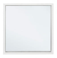 Specchio Legno Bianco Moderno da Interno 52x52 cm - YOUNG