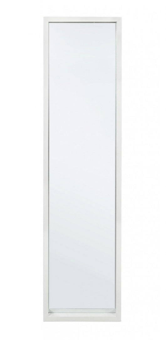 Specchio Rettangolare Legno Bianco Moderno da Interno 32x122 - YOUNG