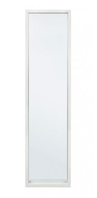 Specchio Rettangolare Legno Bianco Moderno da Interno 32x122 - YOUNG