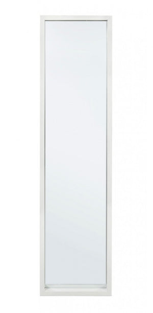 Specchio Rettangolare Legno Bianco Moderno da Interno 32x122 - YOUNG