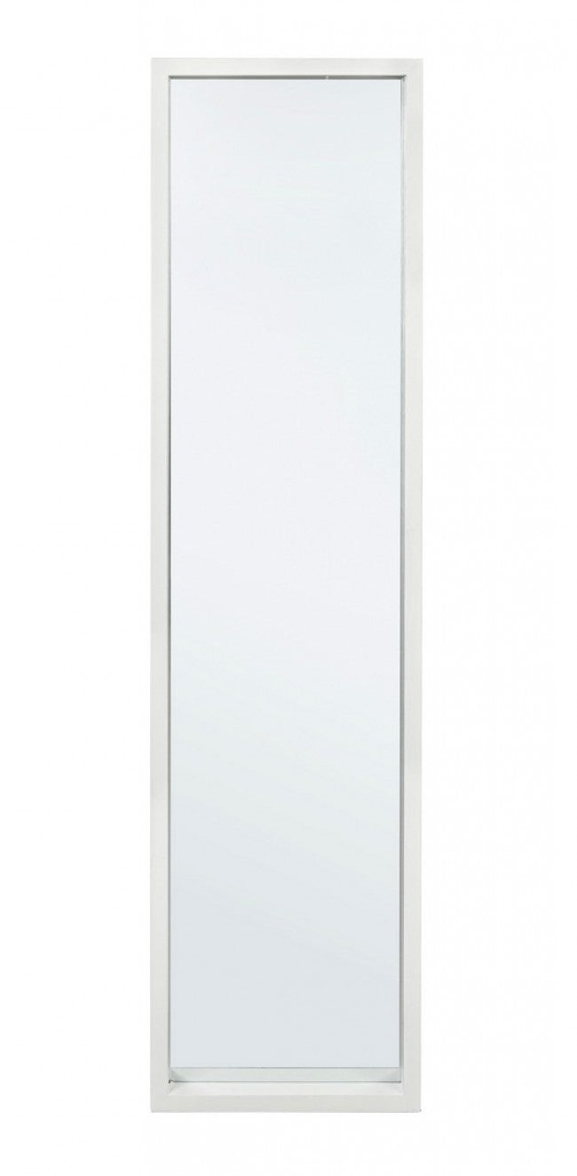 Specchio Rettangolare Legno Bianco Moderno da Interno 32x122 - YOUNG
