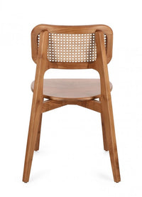 Set 2 Sedie in Legno Teak Marrone Moderno da Interno - ELOISE