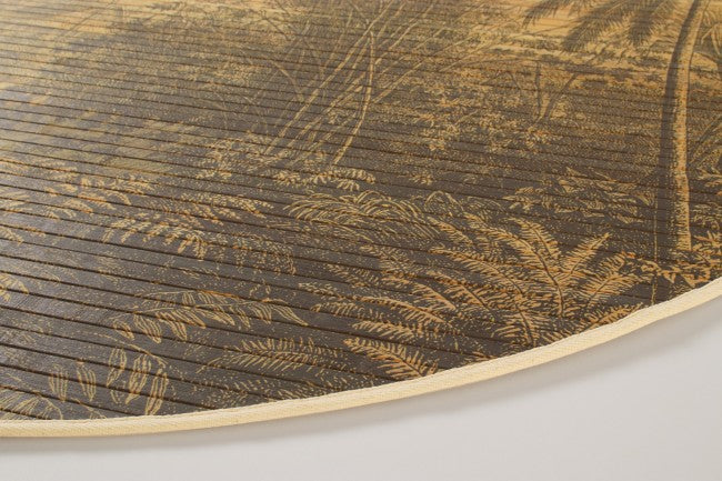 Set 6 Tappeti in Bamboo Marrone Rustico da Interno 120 - STARDUST