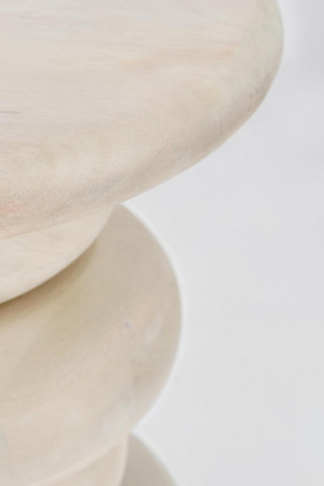 Tavolino Legno Marrone Moderno da Interno 40 cm - ELIJAH