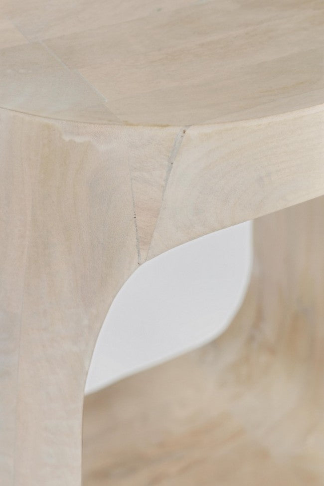 Tavolino Legno Marrone Moderno da Interno 33 cm - ELIJAH