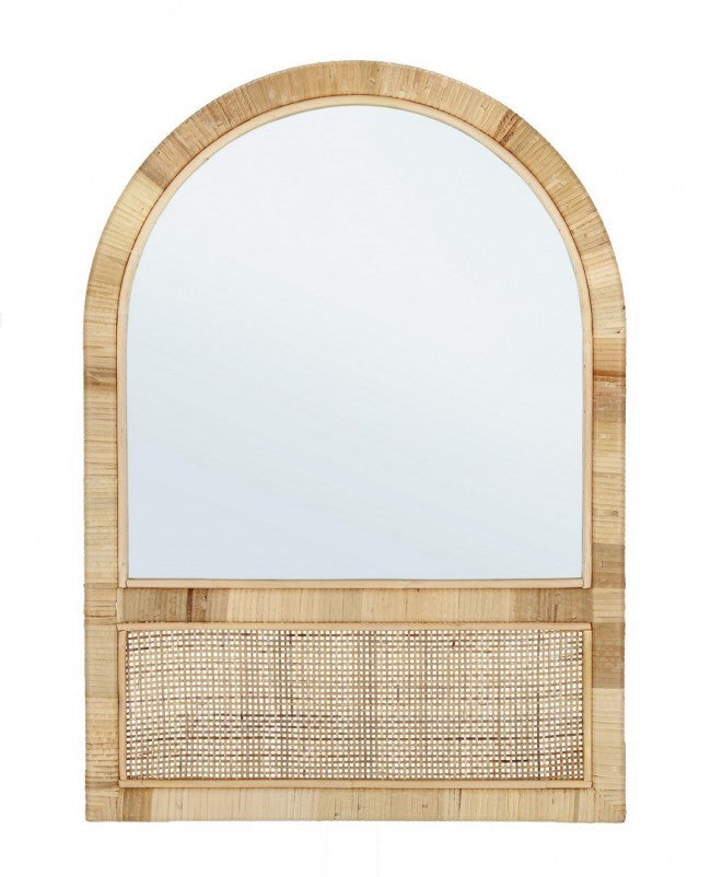 Specchio Arco Legno Marrone Boho da Interno 50×70 - EDWARDS