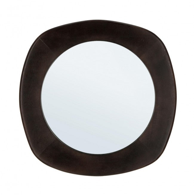 Specchio Legno Marrone Scuro Moderno da Parete 54,5 cm - EVANS