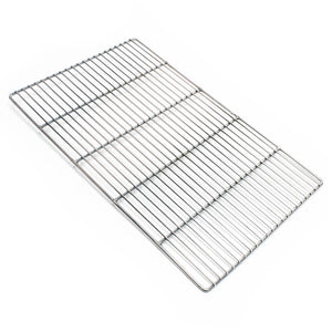 Griglia rettangolare in acciaio inox 54 x 34 cm per barbecue a carbone e a gas