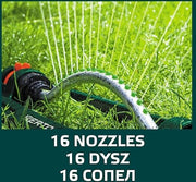 Rotatore per giardino, sistema di irrigazione, aspersore per giardino, sbriciolatore per erba, sbriciolatore per prato