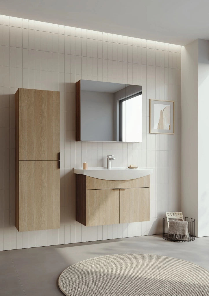 Mobile lavabo "Purus 80" - 80 x 50 x 58 cm - Rovere Sonomo