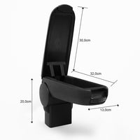 Bracciolo Centrale per Volkswagen Golf IV Bora e New Beetle - Tessuto Nero pro.tec