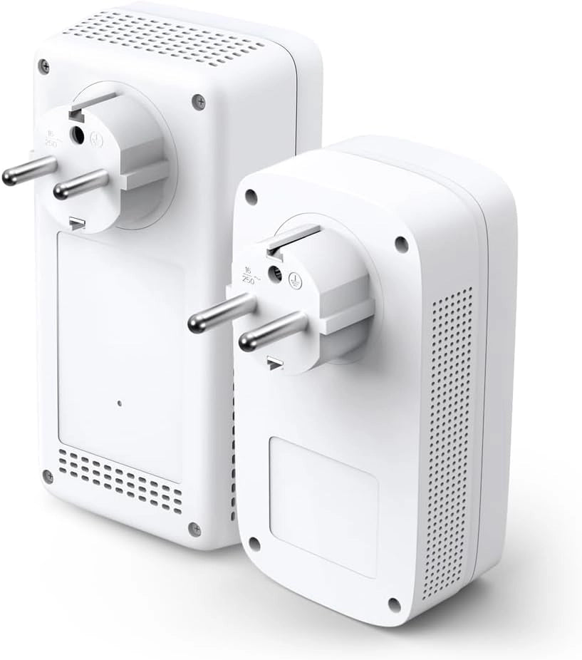 Tp-Link Tl-Wpa8631P Kit Powerline Wifi, Av1300 Mbps Su Powerline, Ac1200 Mbps Su Wifi Dual Band, 3 Porte Gigabit, Plug And Play, AV1300 Wi-Fi AC1200 con presa, Bianco
