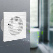 Ventilatore da soffitto 100mm con valvola di ritorno - funzionamento silenzioso - installazione a parete - ventilatore per tubo per cucina e bagno.