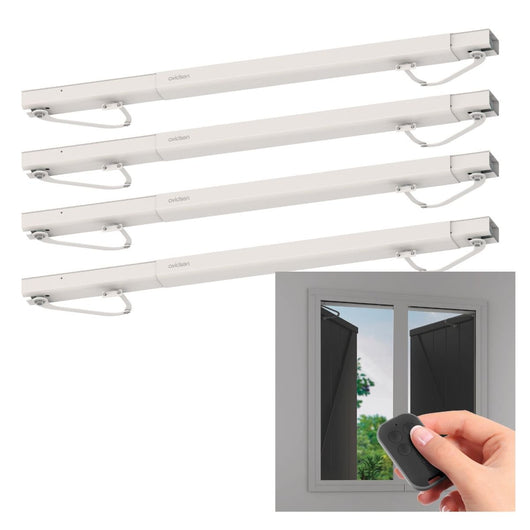 Kit da 4 Automazioni per Persiane a Battente Avidsen OPEN-W – Motorizzazione elettrica per 1 o 2 ante, con telecomando wireless 114600 x 4