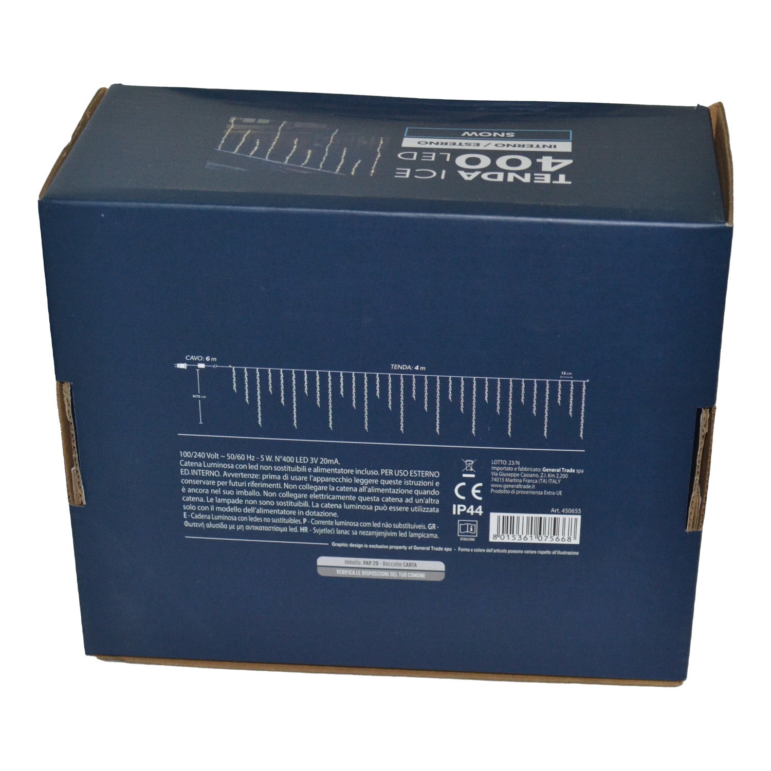 TENDA ICE 400 LED SNOW BIANCO FREDDO