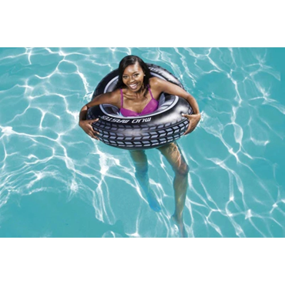 Trade Shop - Salvagente Ciambella Gonfiabile Forma Ruota/pneumatico Per Piscina Mare 91 Cm 36016 -